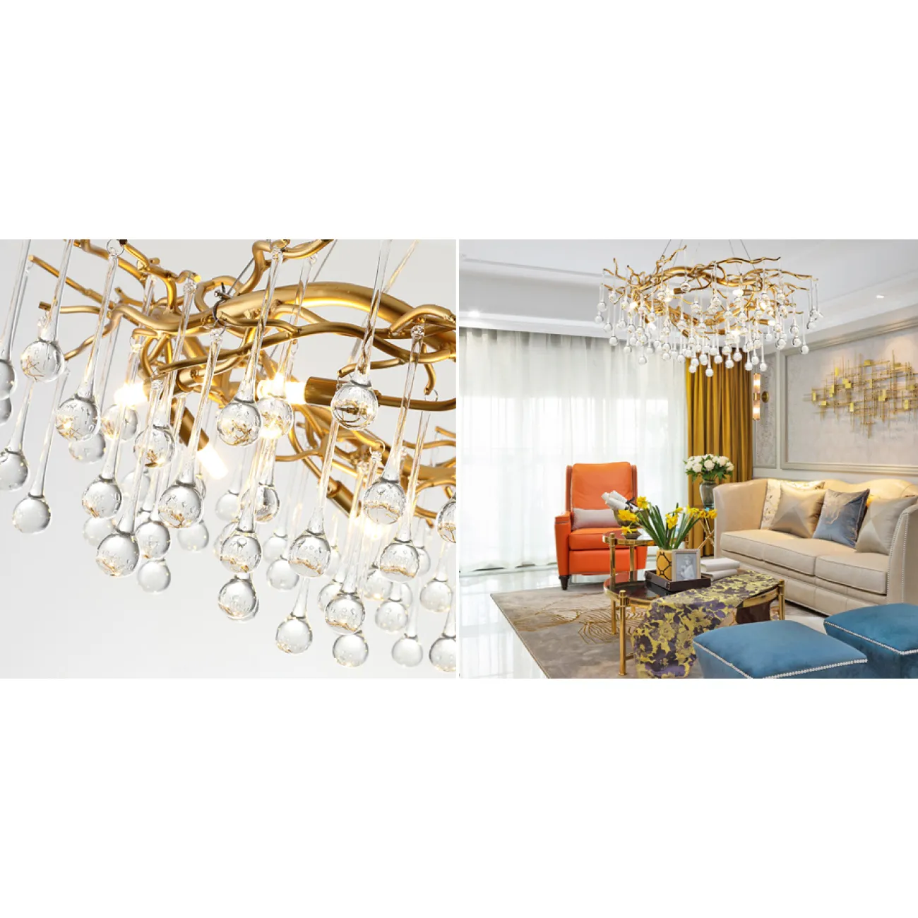Люстра Droplet Chandelier 80 от ImperiumLoft Люстра Droplet Chandelier 80 от ImperiumLoft