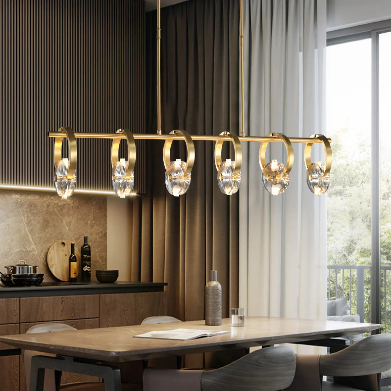 Потолочный светильник ADONICA LONG L12 от ImperiumLoft