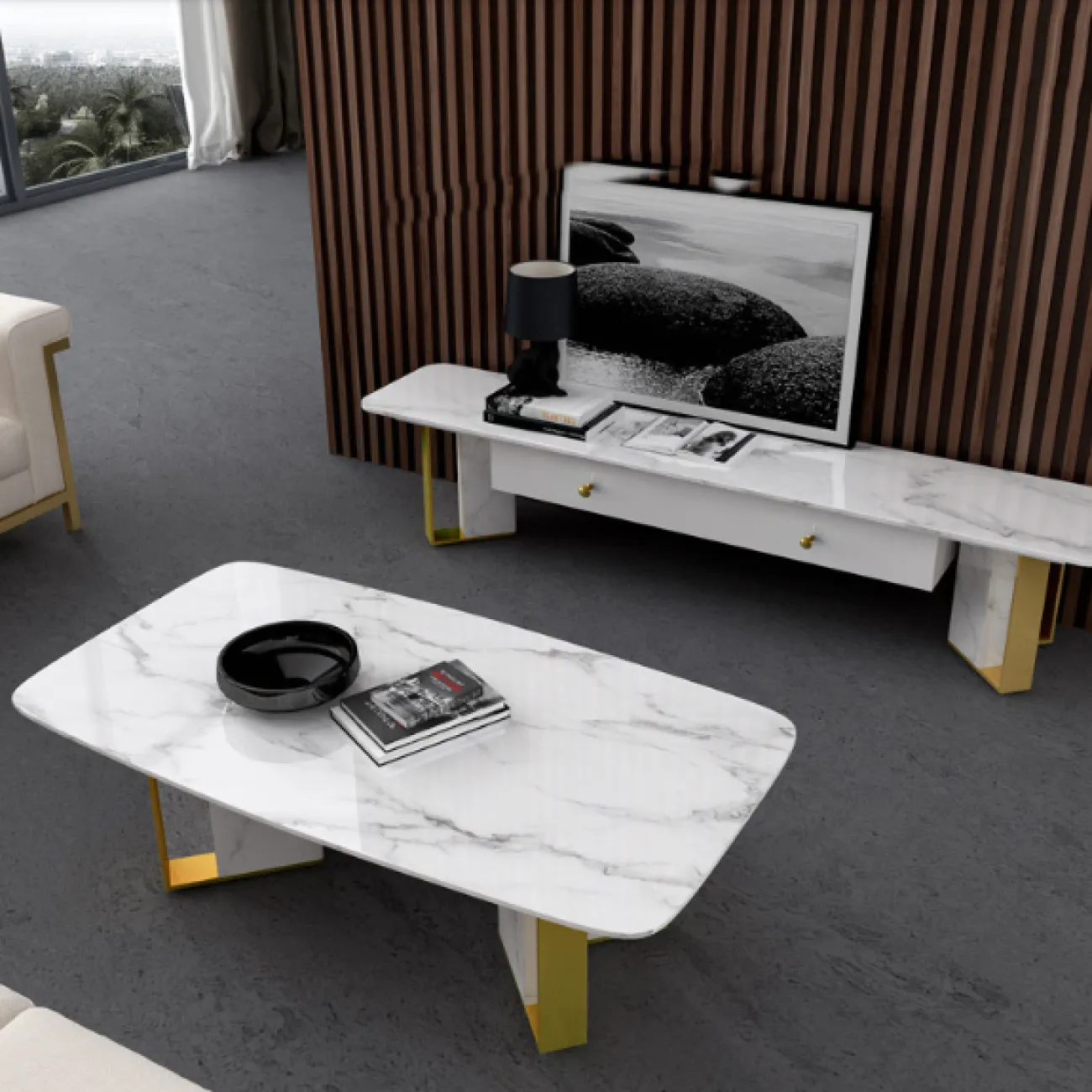 Дизайнерский журнальный столик LaLume-AP00289 Дизайнерский журнальный столик LaLume-AP00289