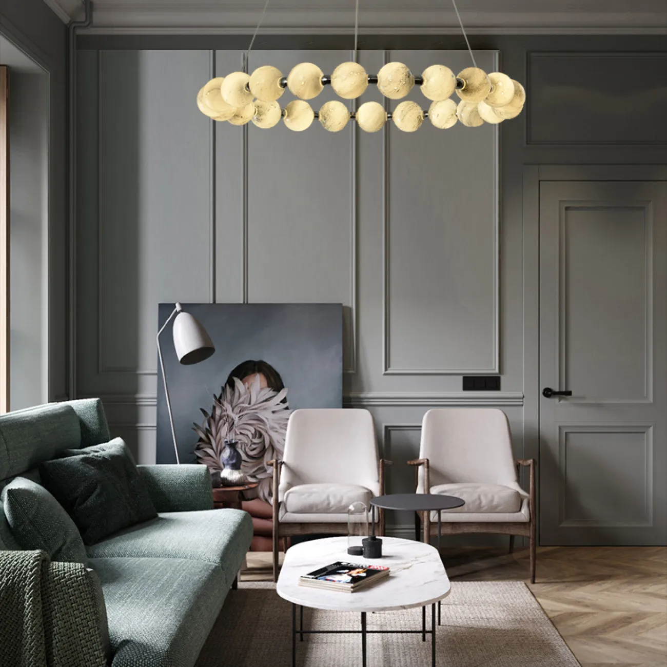 Подвесная люстра FOUETTE D60 от ImperiumLoft