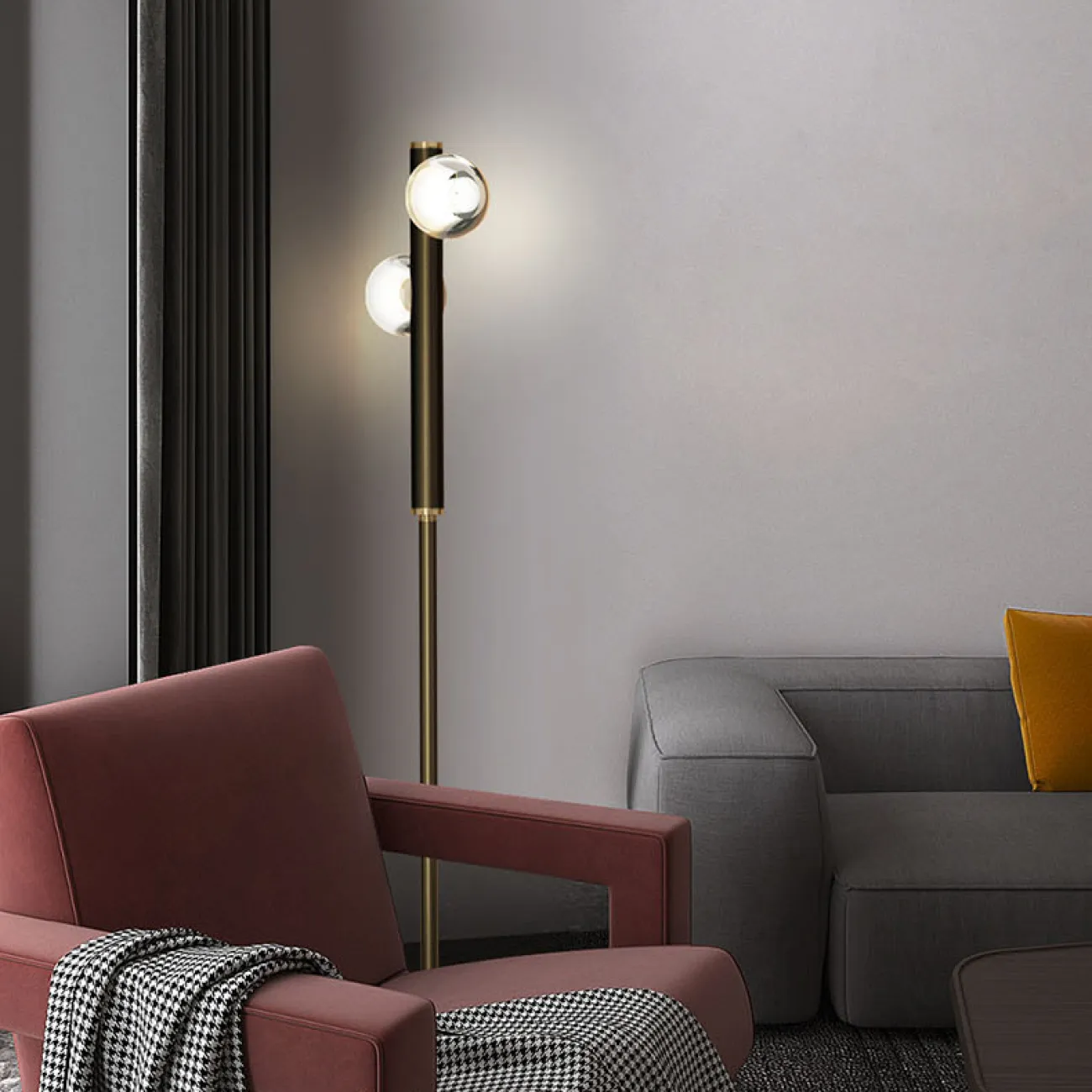 Торшер ILIANA FL Black от ImperiumLoft