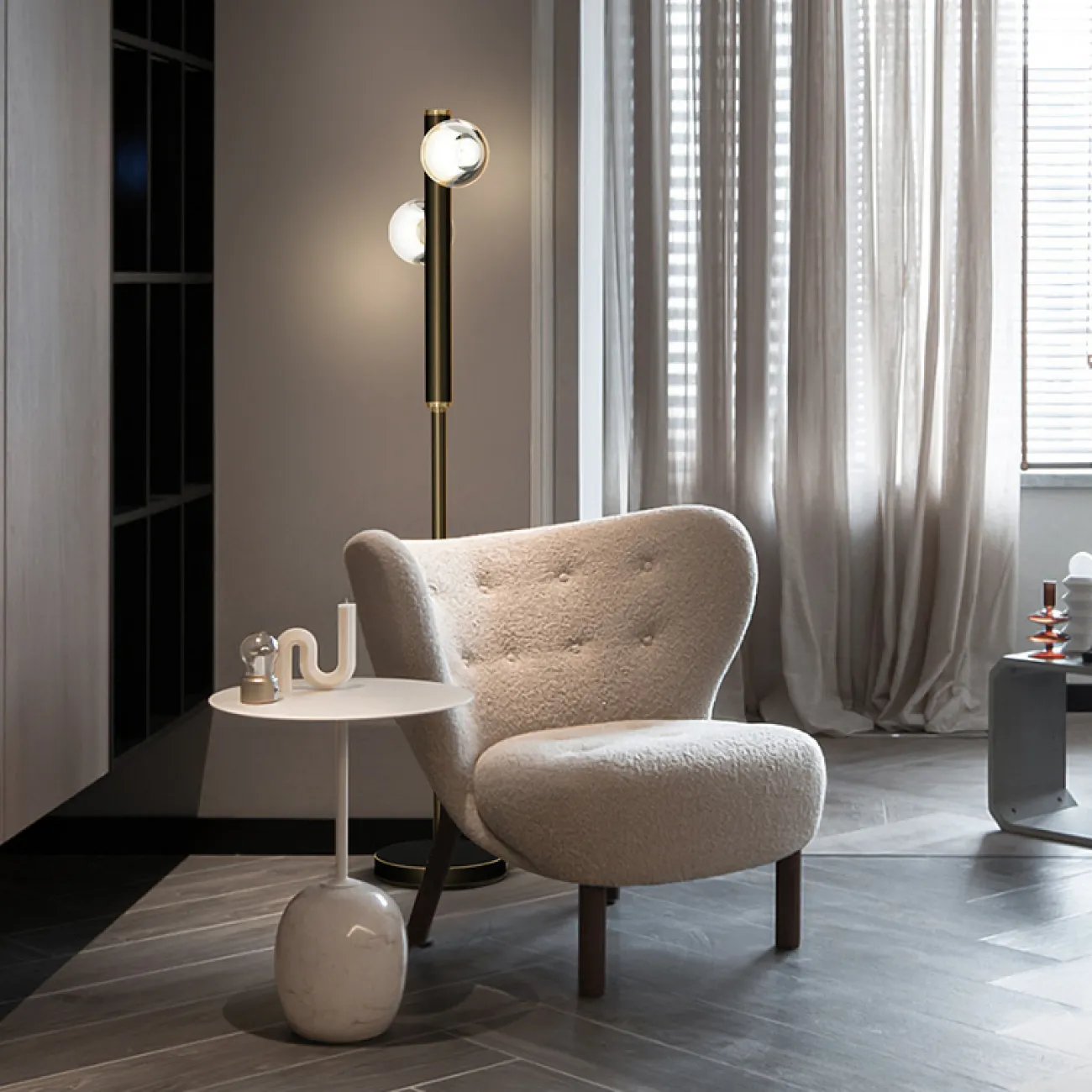 Торшер ILIANA FL Black от ImperiumLoft