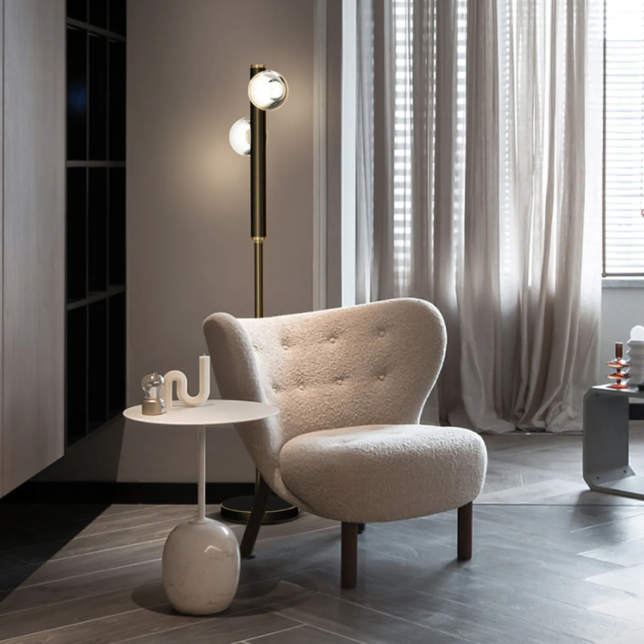 Торшер ILIANA FL Black от ImperiumLoft