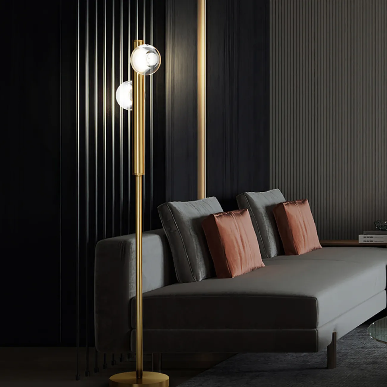 Торшер ILIANA FL Black от ImperiumLoft