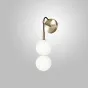 Серия настенных светодиодных светильников с белым шарообразными плафонами из стекла ROCCO W L2