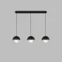 Готовая комбинация подвесных светильников c тремя шарообразными плафонами TEODOR TRIO Black