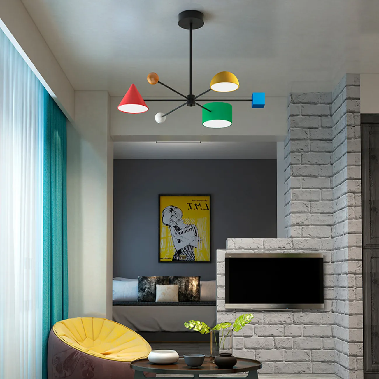 Люстра на штанге SPIL от ImperiumLoft