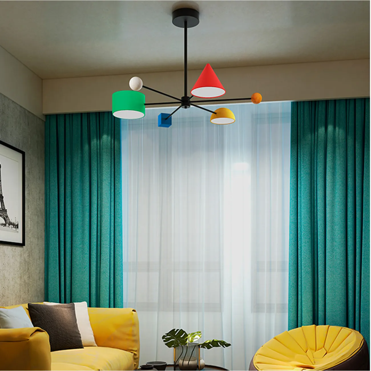 Люстра на штанге SPIL от ImperiumLoft