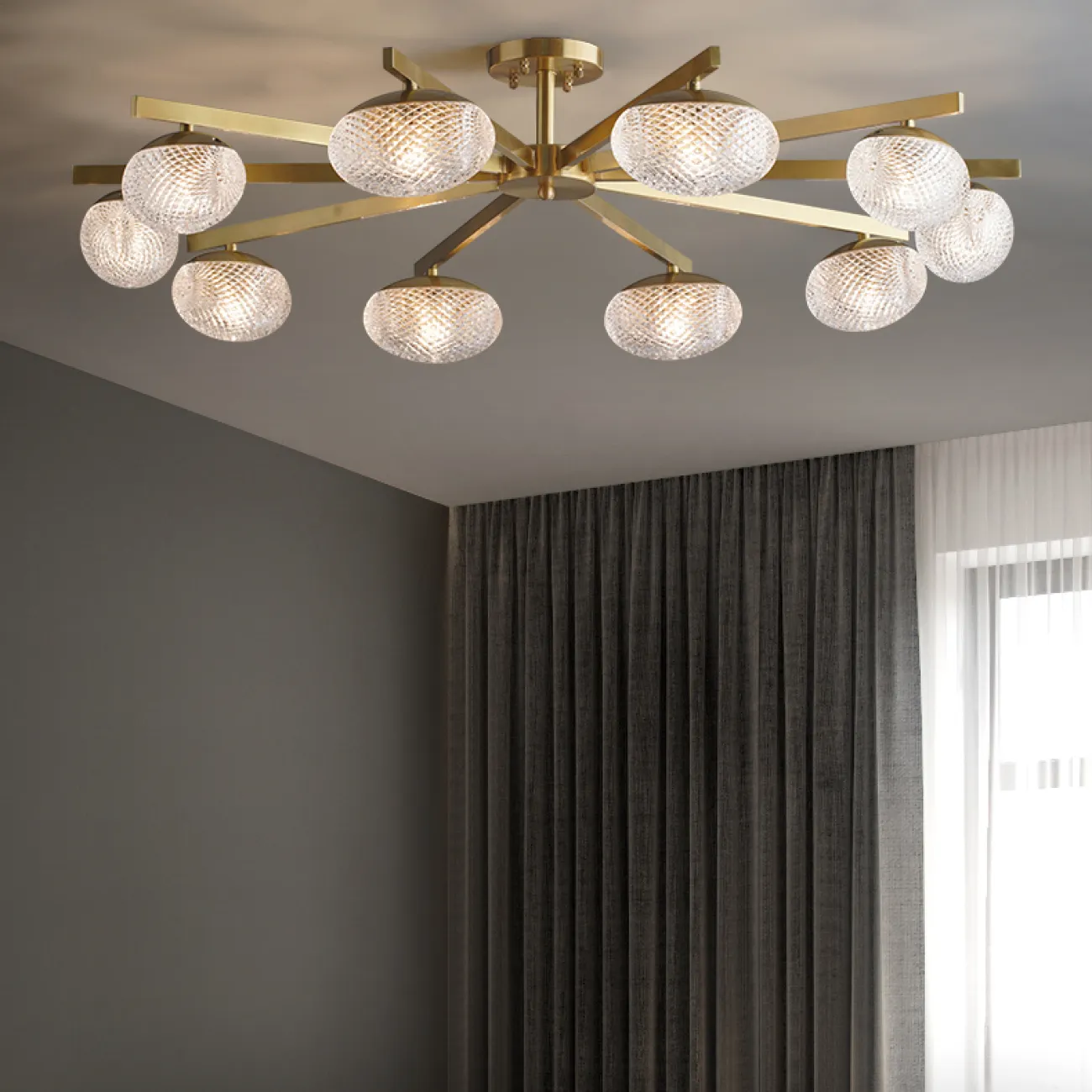 Потолочная люстра BETHANY CH L6 от ImperiumLoft