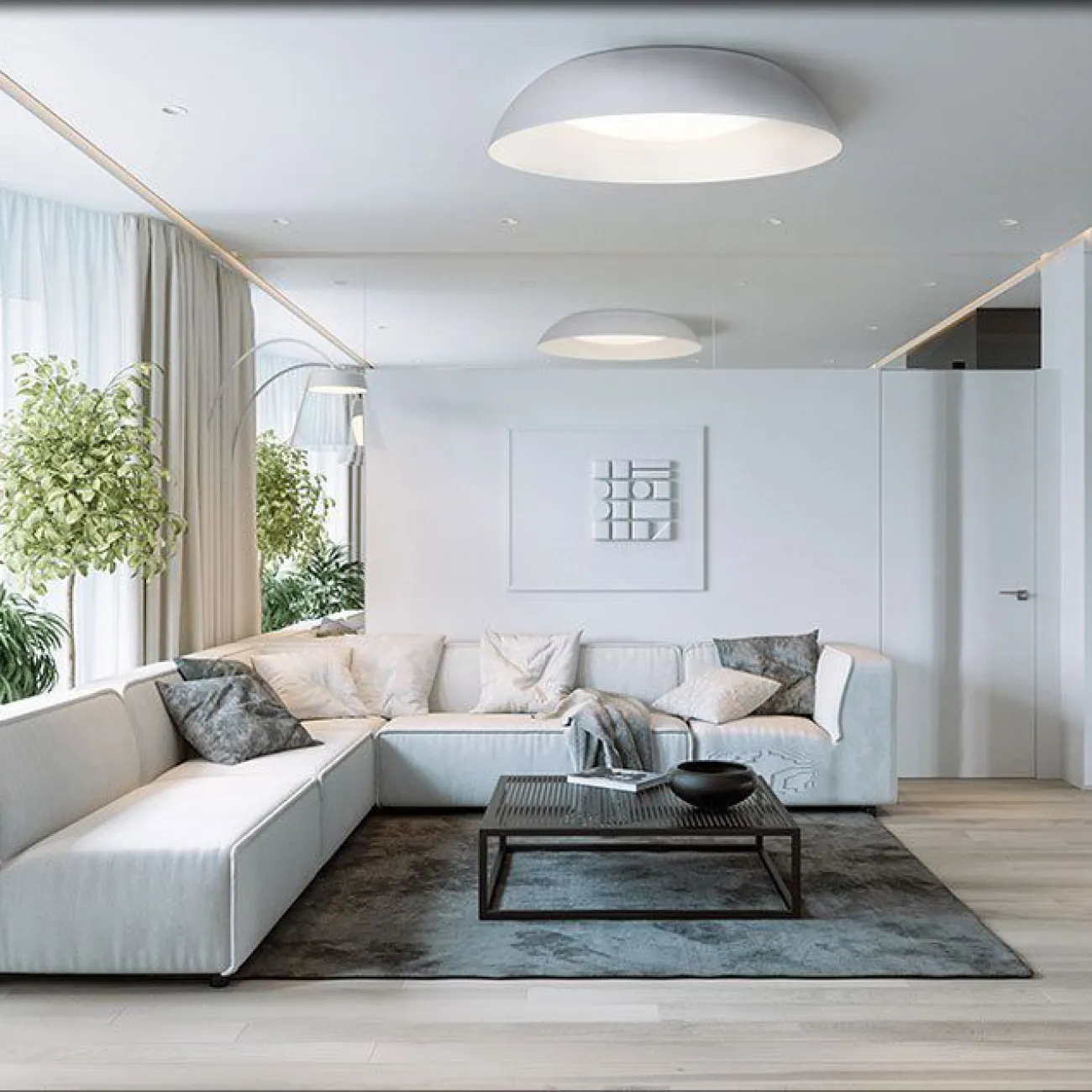 Потолочный светильник BETSY D55 Orange Трехцветный свет от ImperiumLoft