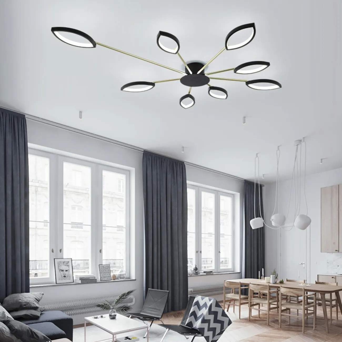 Потолочная люстра DAGGRY 6 от ImperiumLoft Потолочная люстра DAGGRY 6 от ImperiumLoft