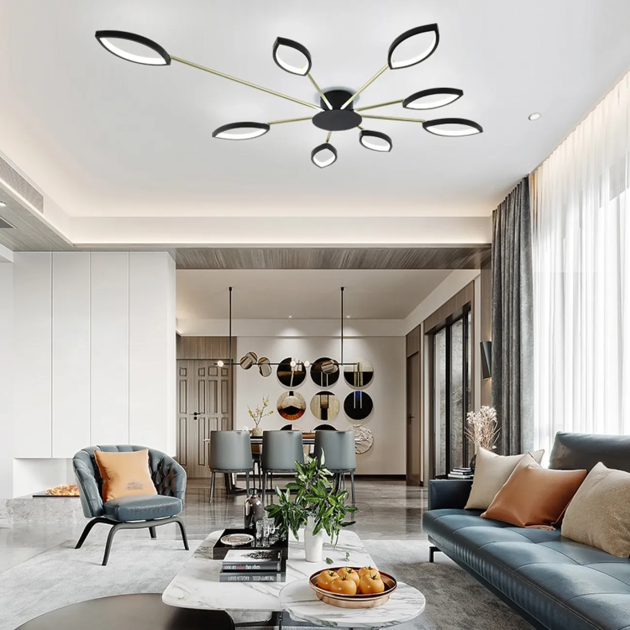 Потолочная люстра DAGGRY 6 от ImperiumLoft Потолочная люстра DAGGRY 6 от ImperiumLoft