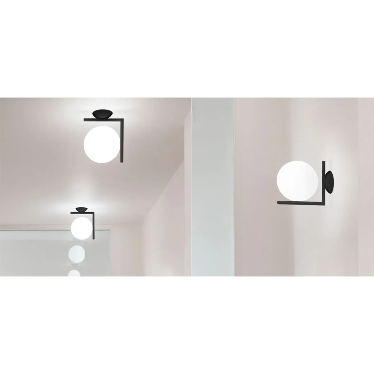 Бра IC Lighting Flos white ball IC C/W Black от ImperiumLoft