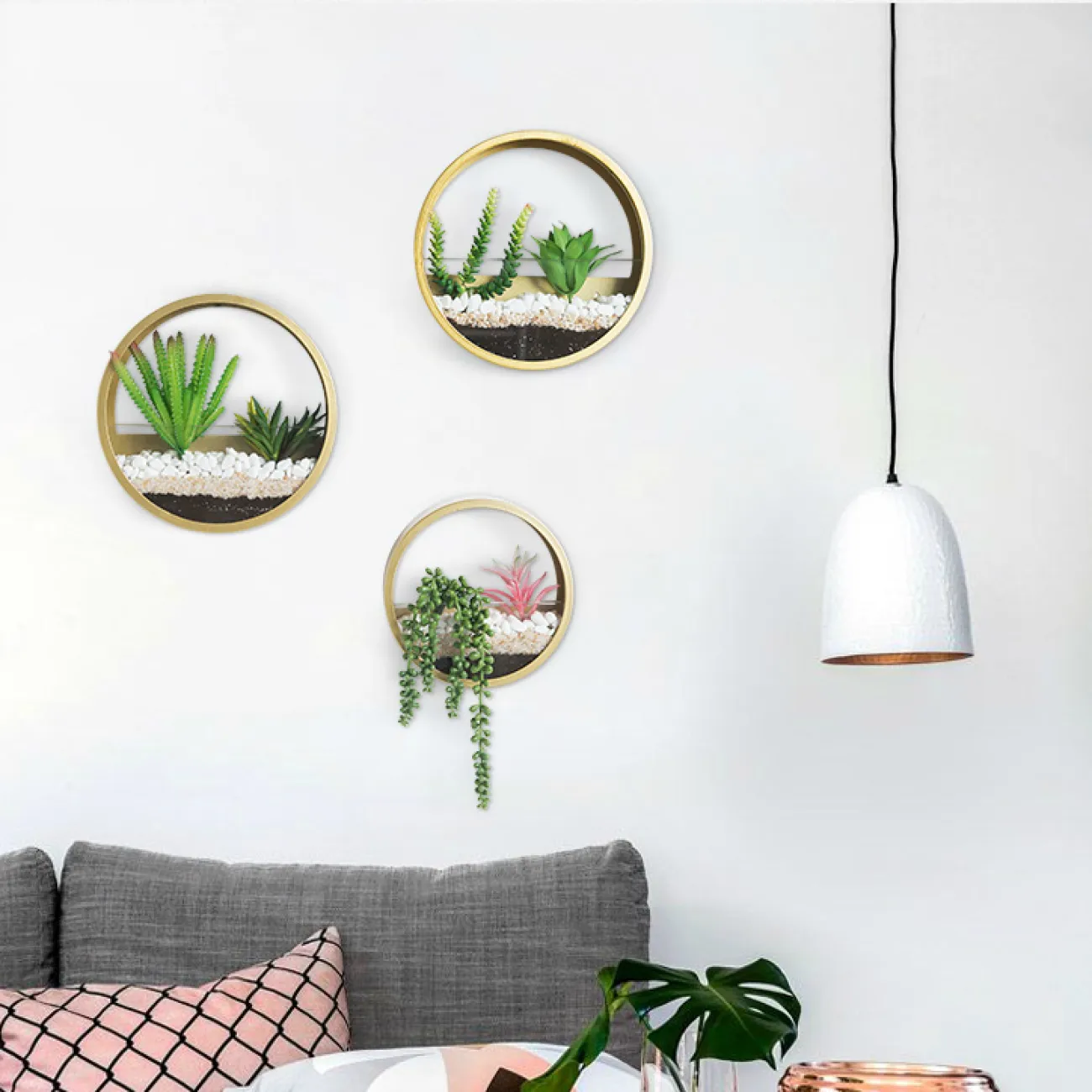 Дизайнерская настенная ваза LaLume-KKK00266 