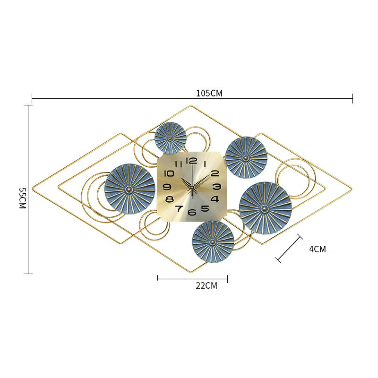 Дизайнерский настенный декор часы LaLume-KKK00307