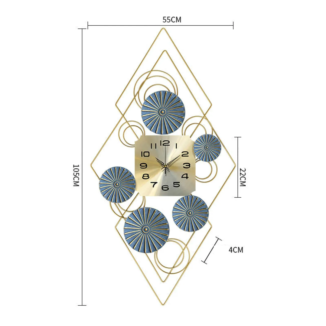 Дизайнерский настенный декор часы LaLume-KKK00307