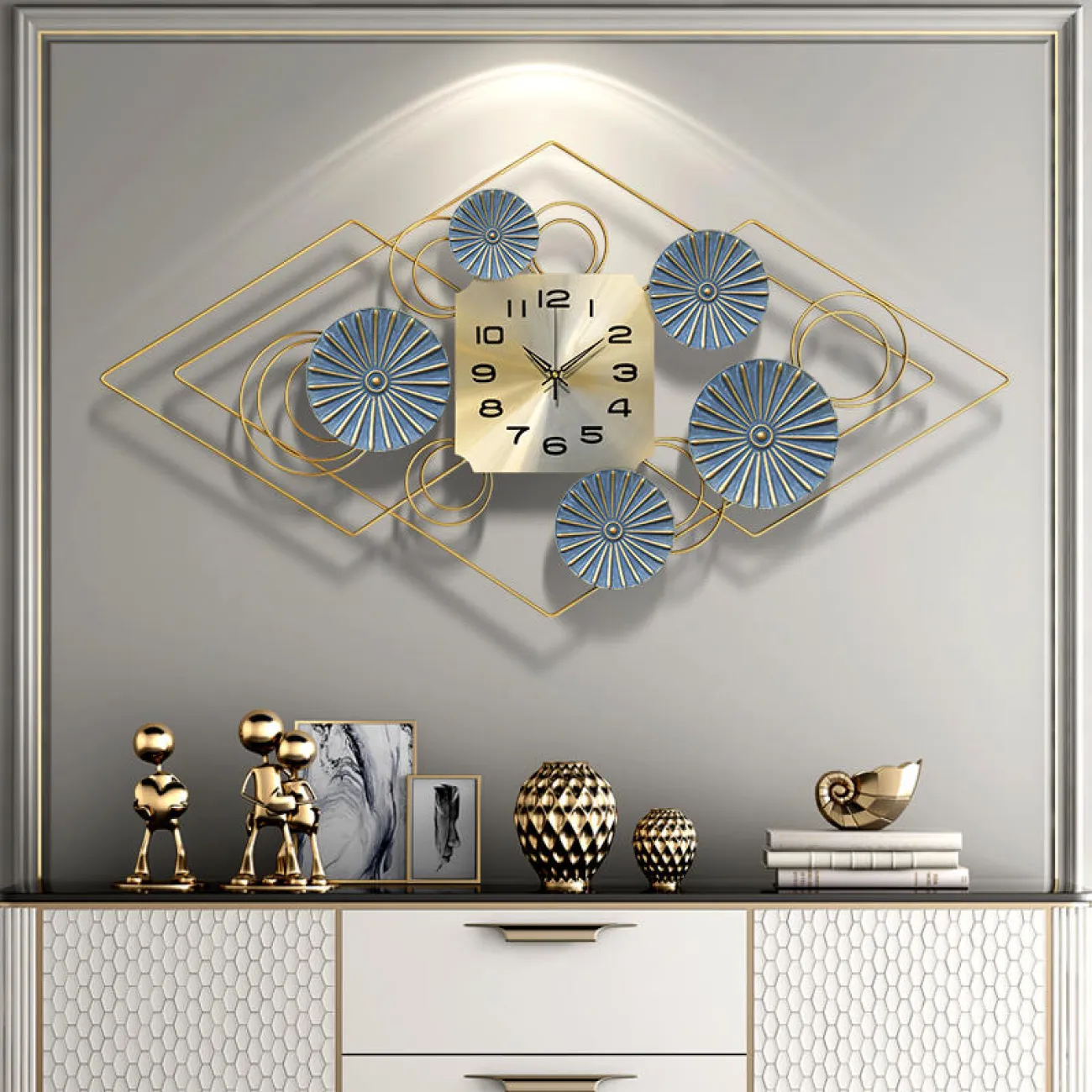 Дизайнерский настенный декор часы LaLume-KKK00307