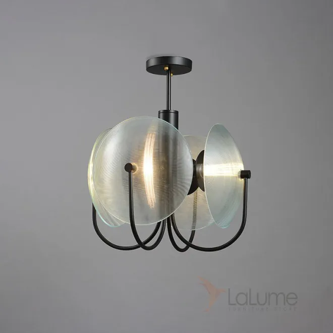 Подвесная люстра REFLEX-B Черный, Прозрачный от ImperiumLoft