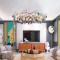 Подвесная люстра AGATE 9 D85 Blue от ImperiumLoft