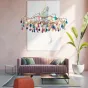 Подвесная люстра AGATE 9 D85 Blue от ImperiumLoft