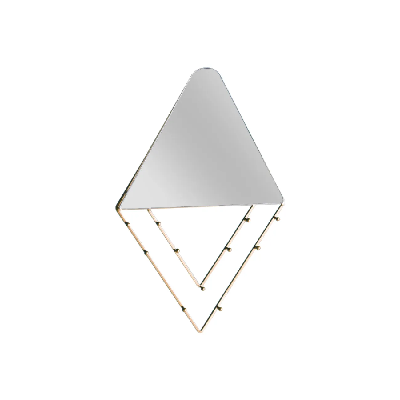 Дизайнерский настенный декор зеркало вешалка LaLume-KKK00279 