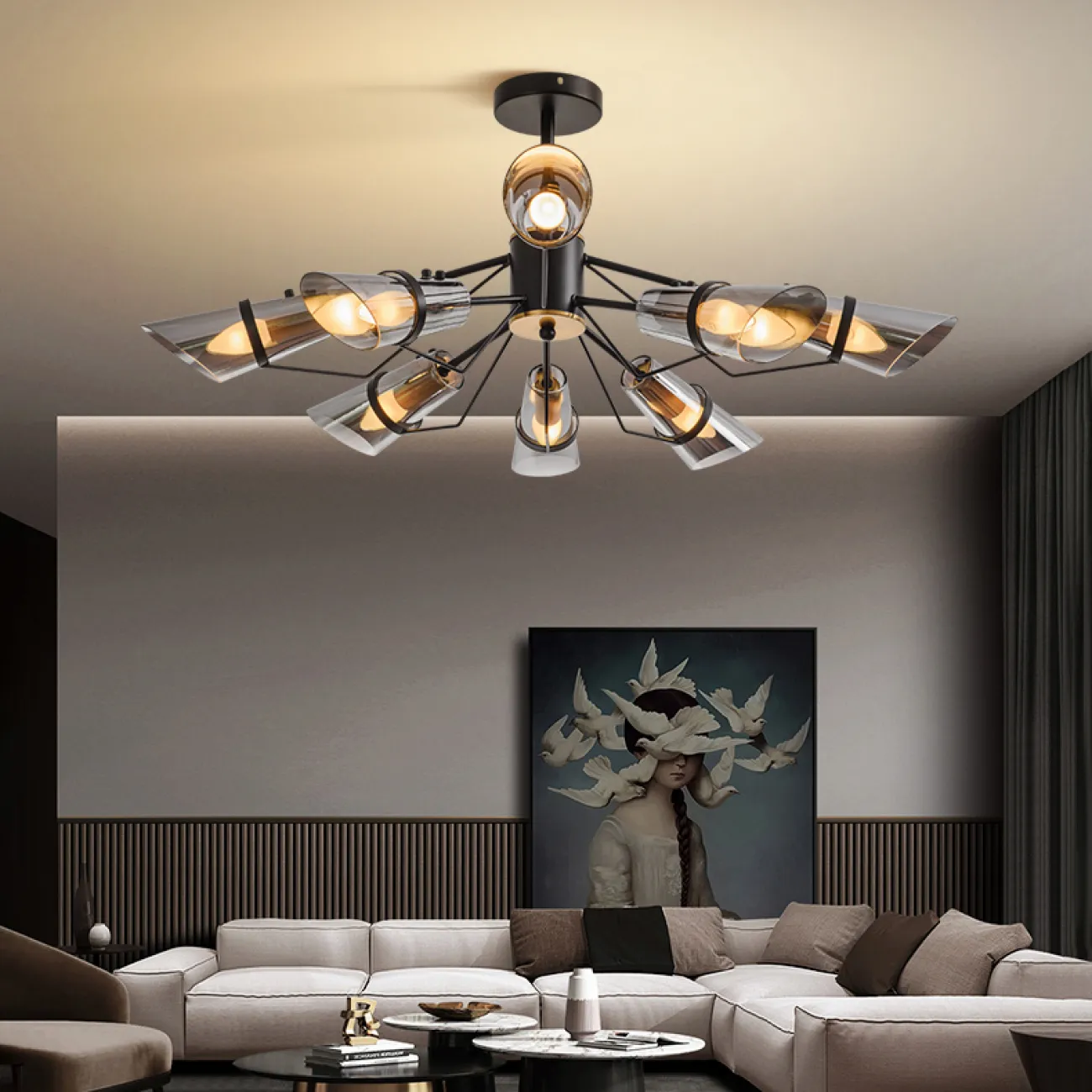 Потолочная люстра PIRNA L5 от ImperiumLoft