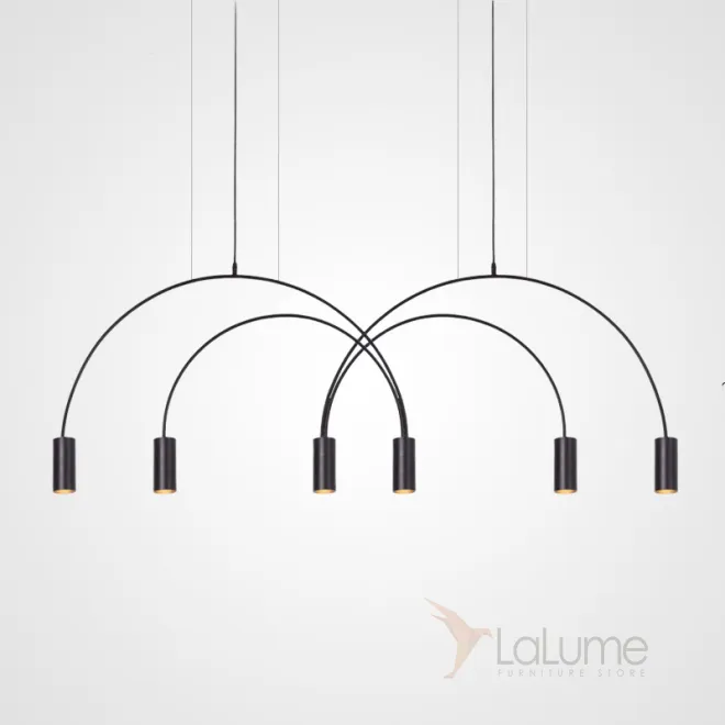Подвесной светильник ARC 6 Black от ImperiumLoft