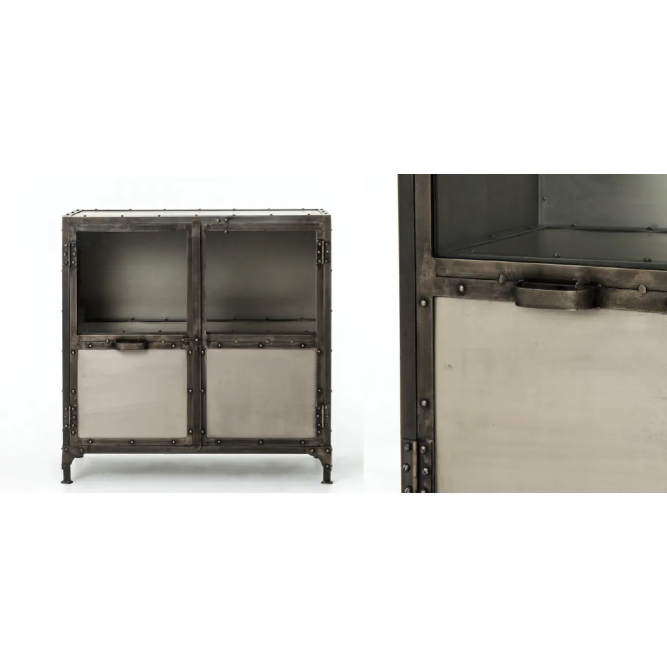 Комод Industrial Steampunk Nickel 2 Door Cabinet от LaLume