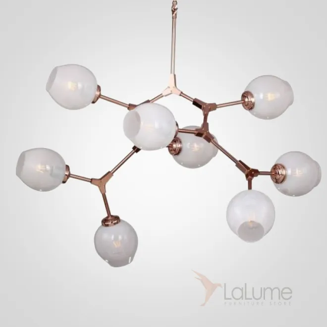 Люстра Branching Bubble Chandelier 8 Milk от ImperiumLoft