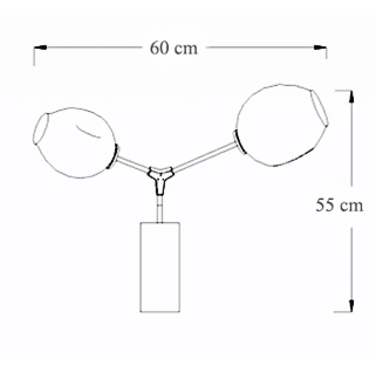 Бра Сrumpled Glas Wall Lamp Золотой от ImperiumLoft