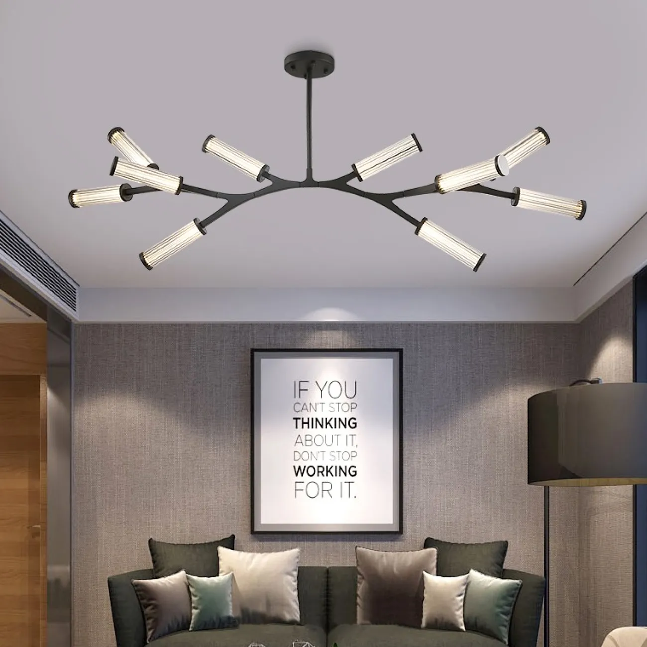 Подвесная люстра RAMOSE В8 Черный от ImperiumLoft