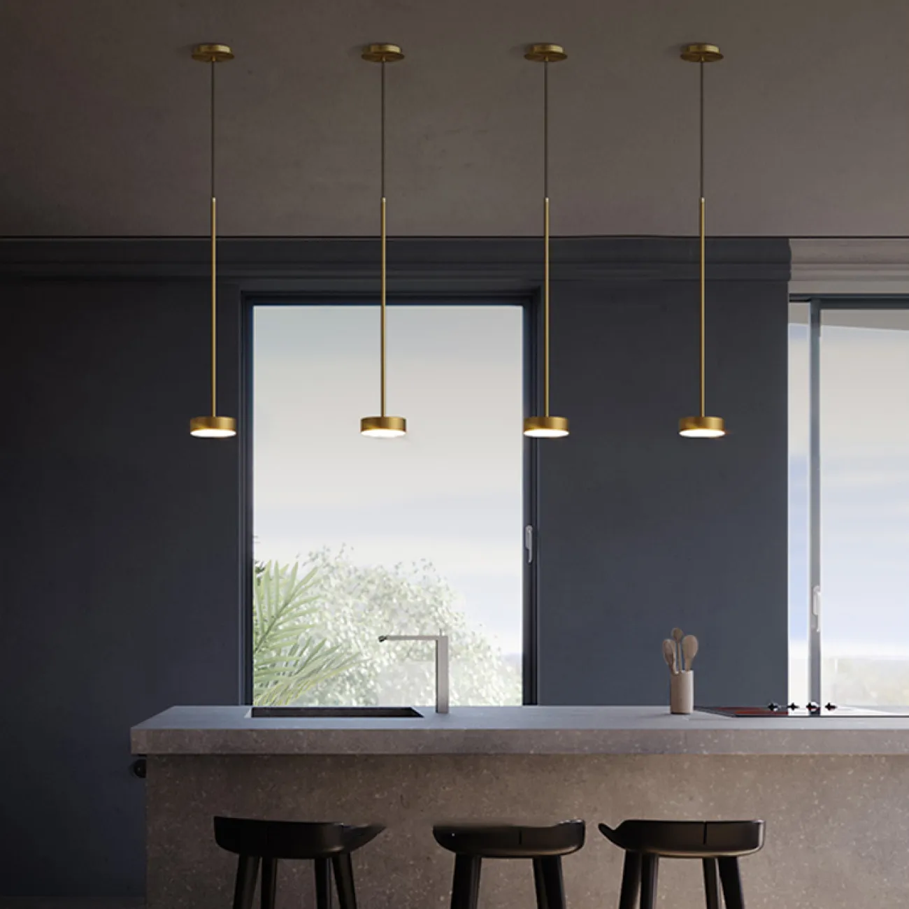 Подвесной светильник PEER ONE L3 Планка от ImperiumLoft