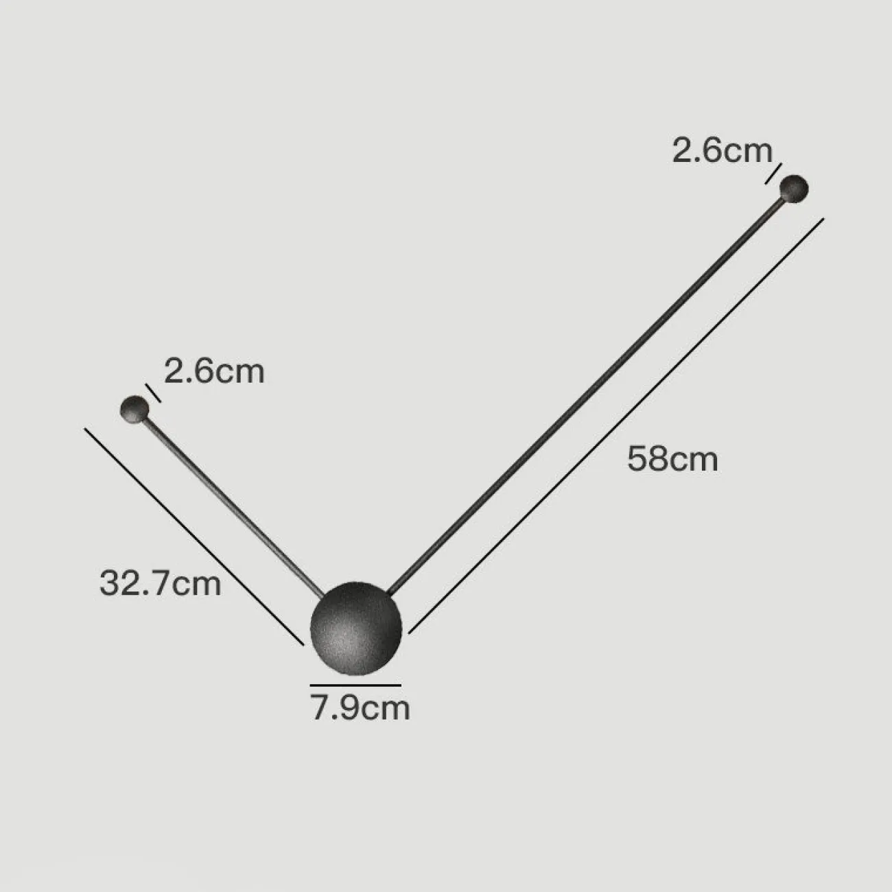 Минималистский настенный светильник LED DOTS 3