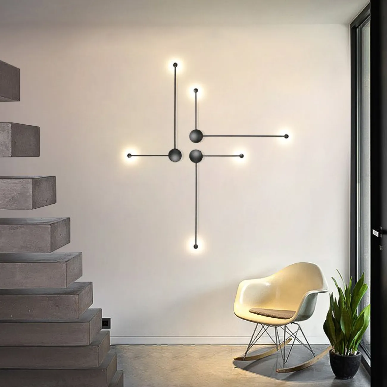 Минималистский настенный светильник LED DOTS 3