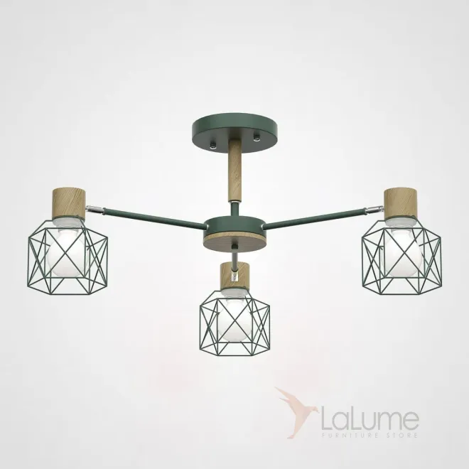 Потолочная люстра CORF B3 Green 3 lamps от ImperiumLoft