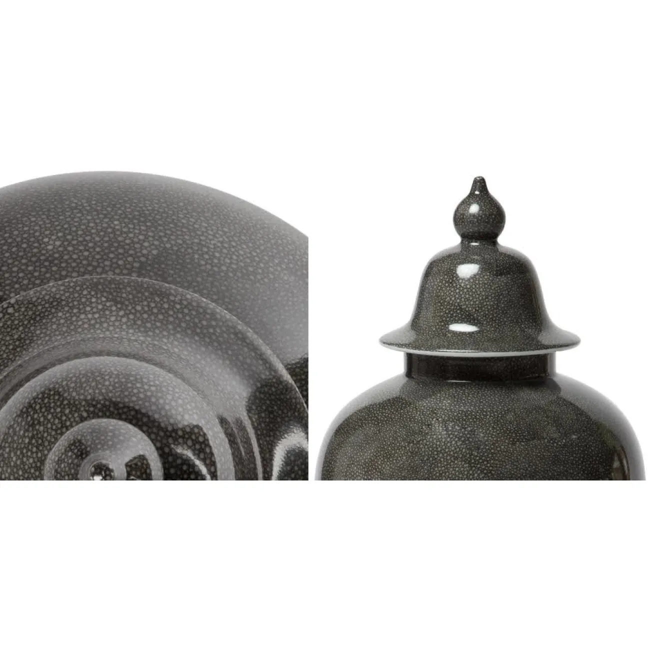 Керамическая ваза Серый скат от LaLume