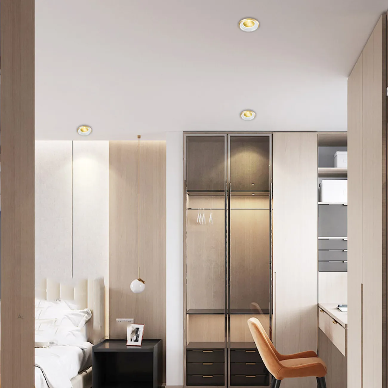 Точечный светильник BIO Brass 3W Трехцветный свет от ImperiumLoft