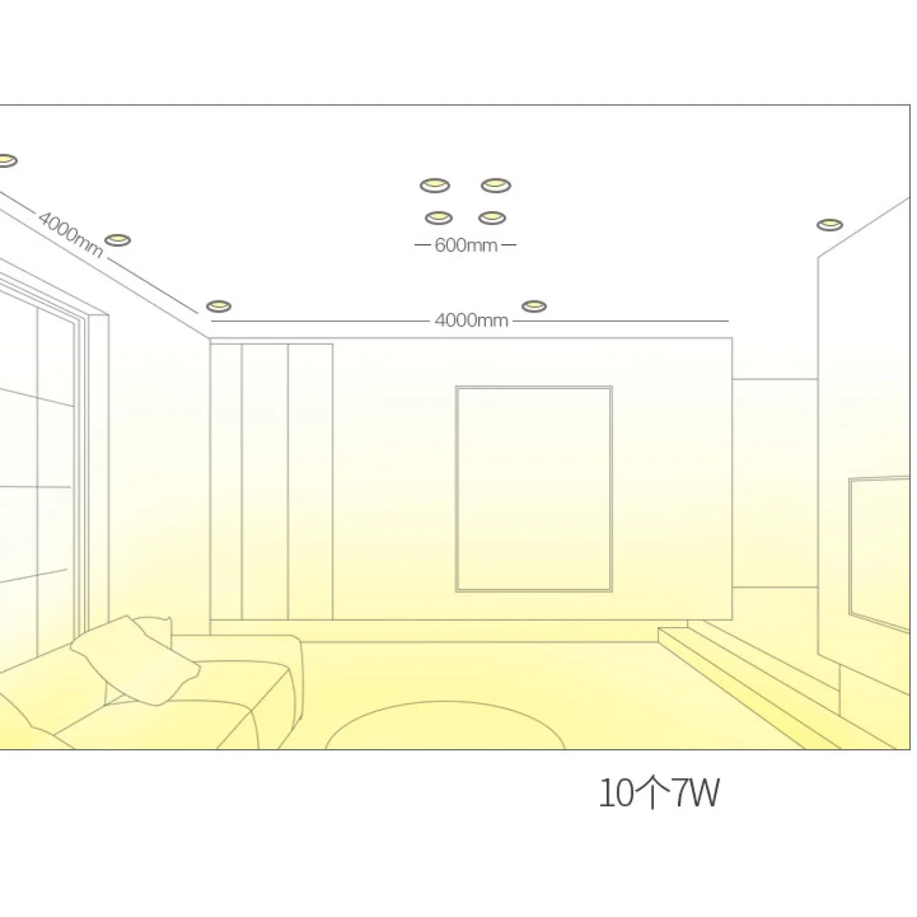 Точечный светильник BIO Brass 3W Трехцветный свет от ImperiumLoft