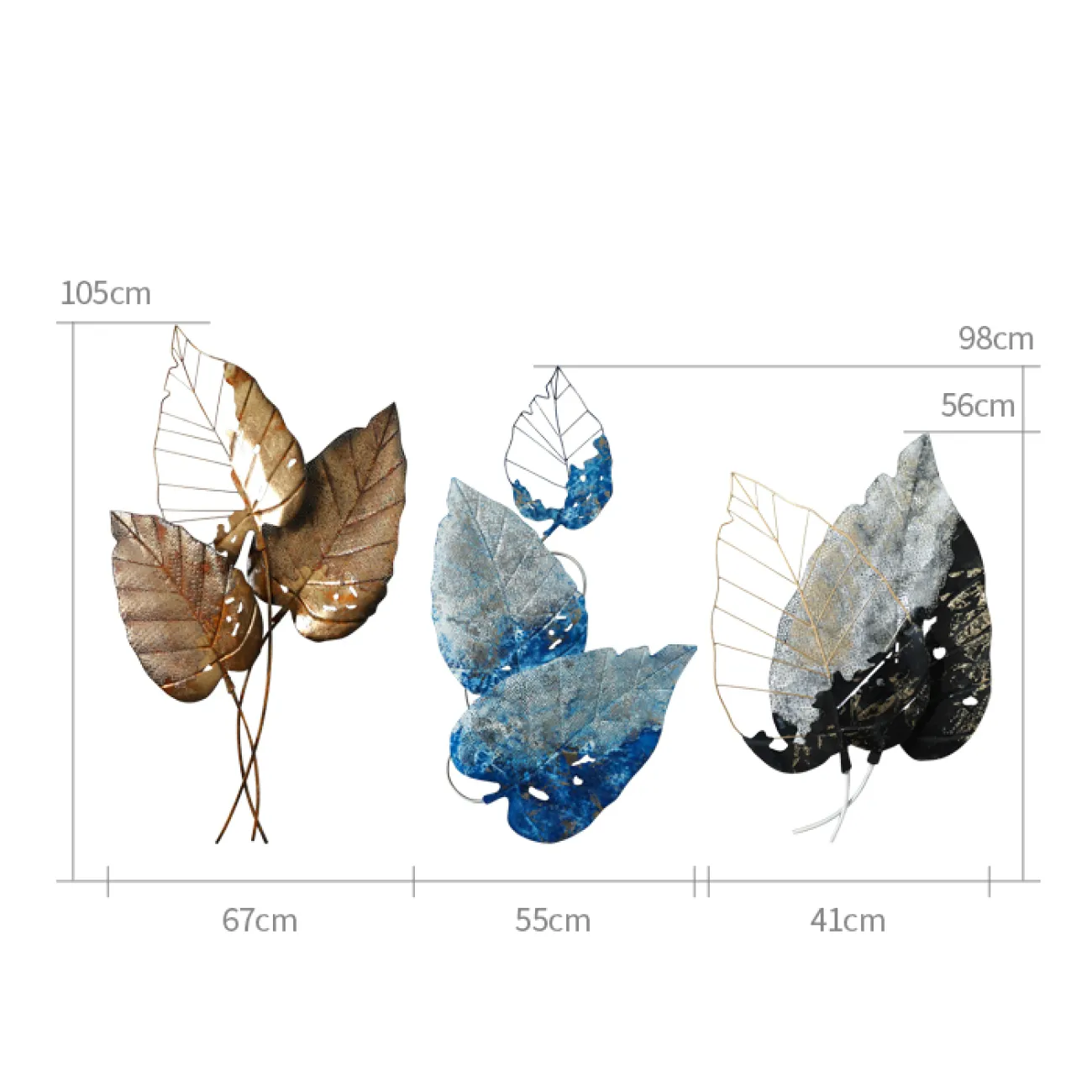 Настенный декор листья LaLume-KKK00125