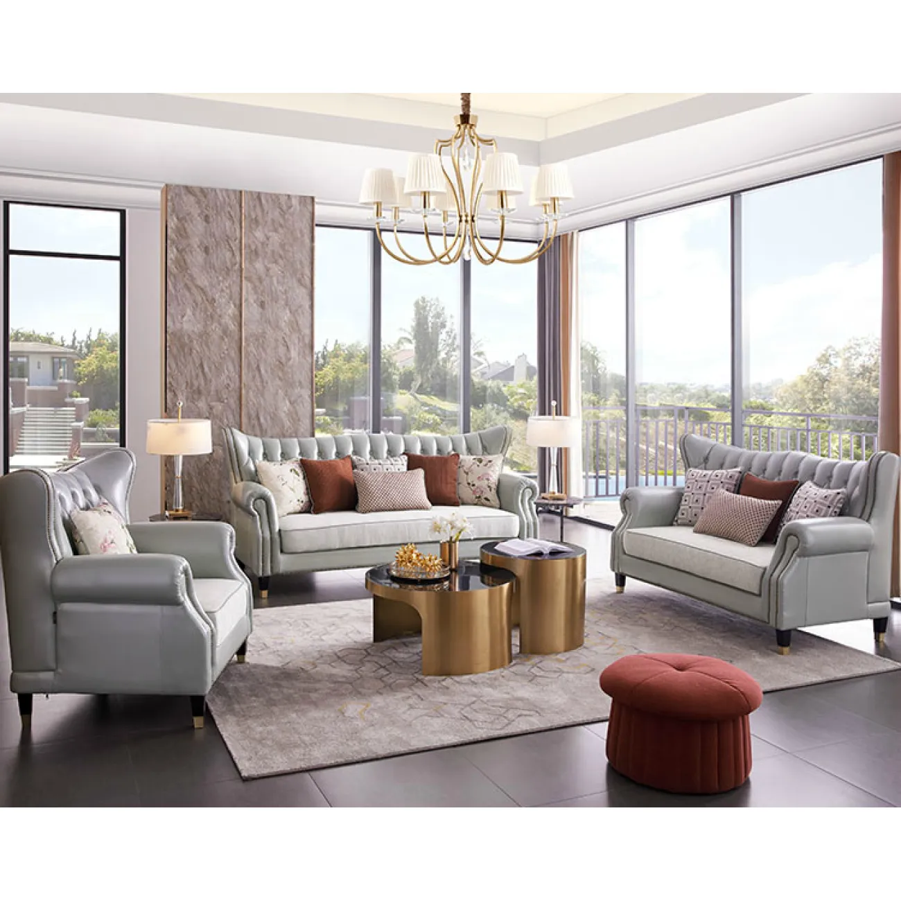 Дизайнерский журнальный столик - LaLume-AP00342