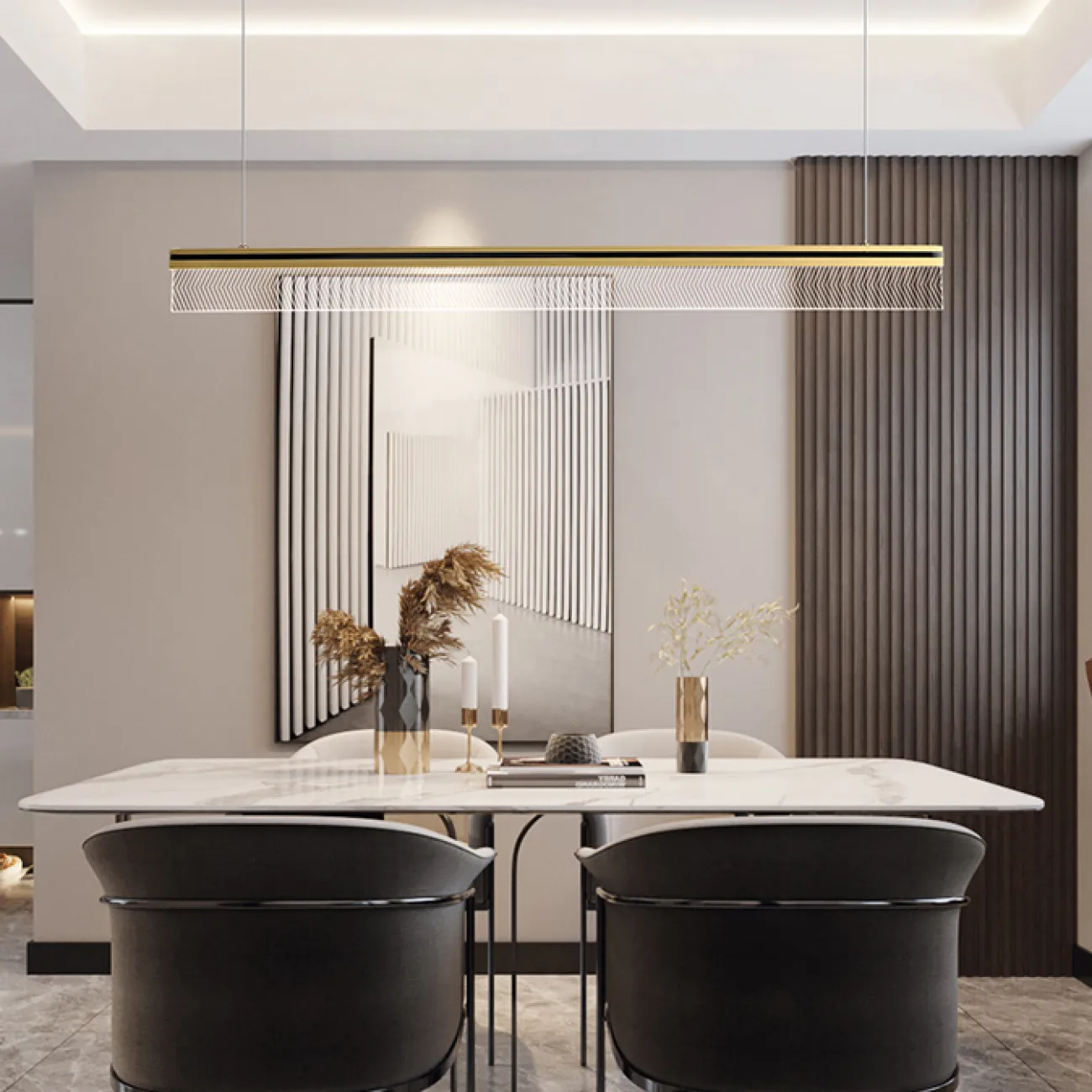 Подвесной светильник DILEMMA L L100 Brass от ImperiumLoft