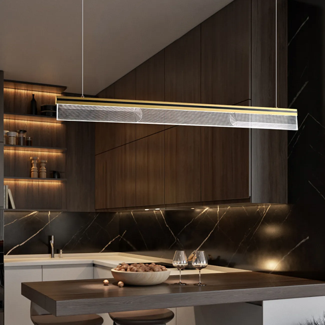 Подвесной светильник DILEMMA L L100 Brass от ImperiumLoft