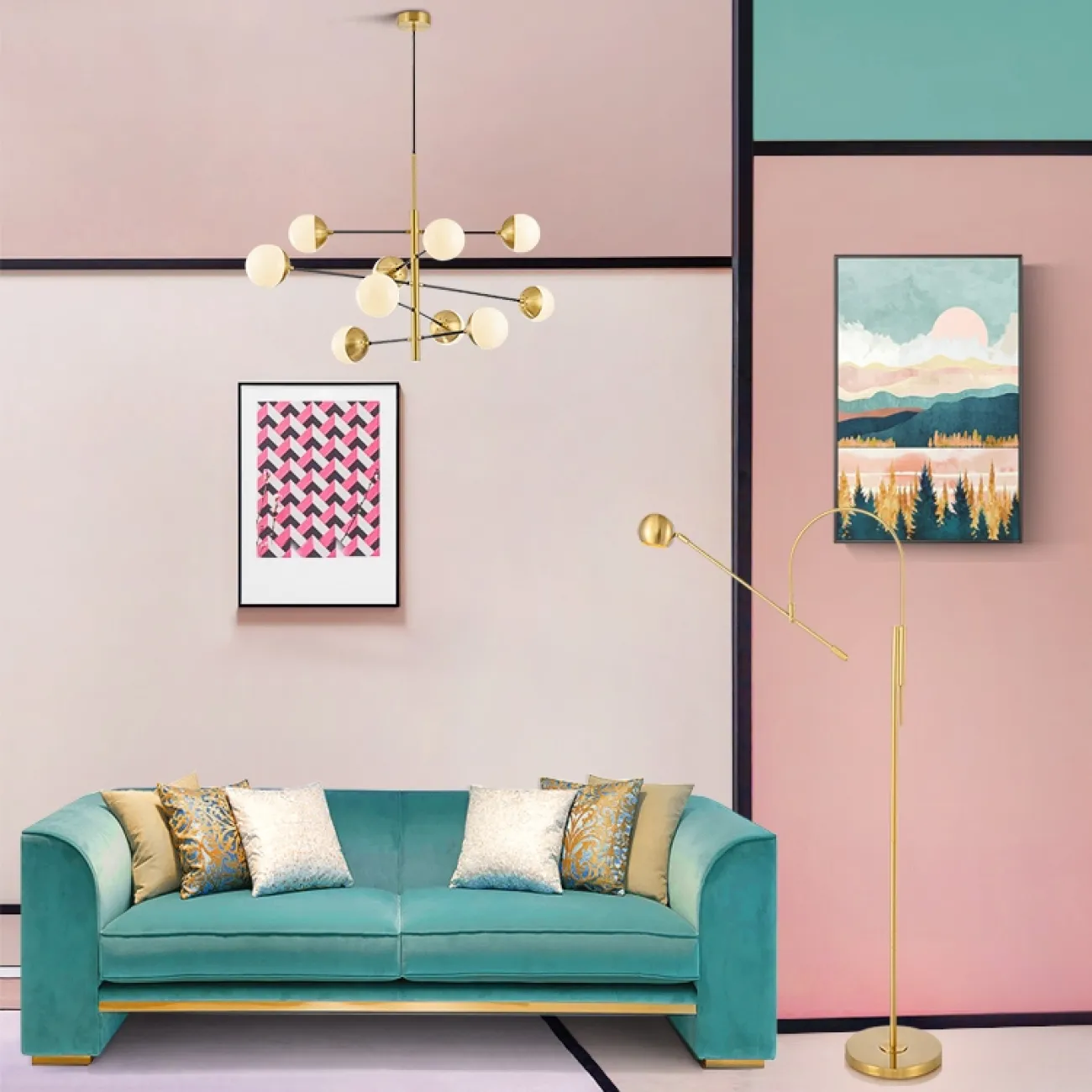 Люстра на штанге ILVA от ImperiumLoft