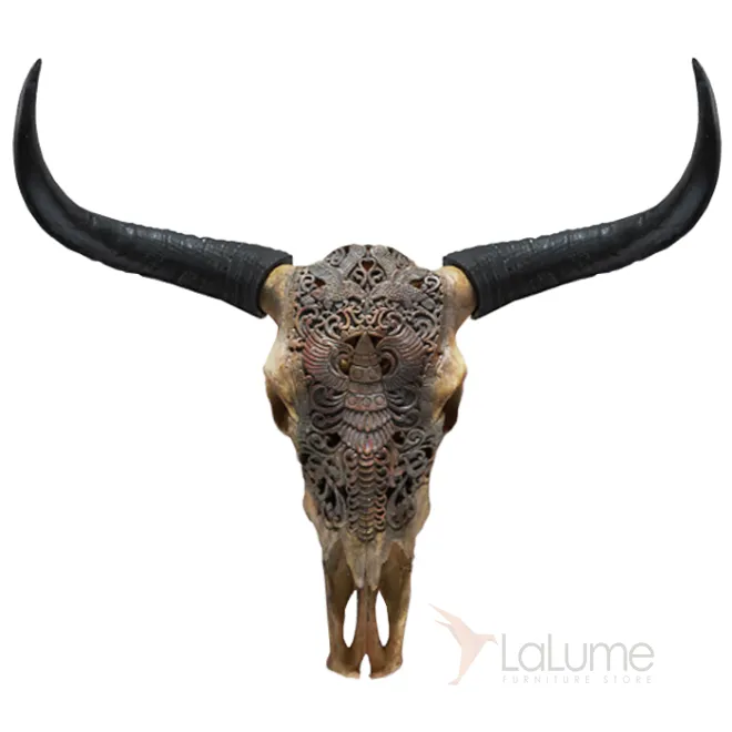 Череп буйвола c орнаментом от LaLume