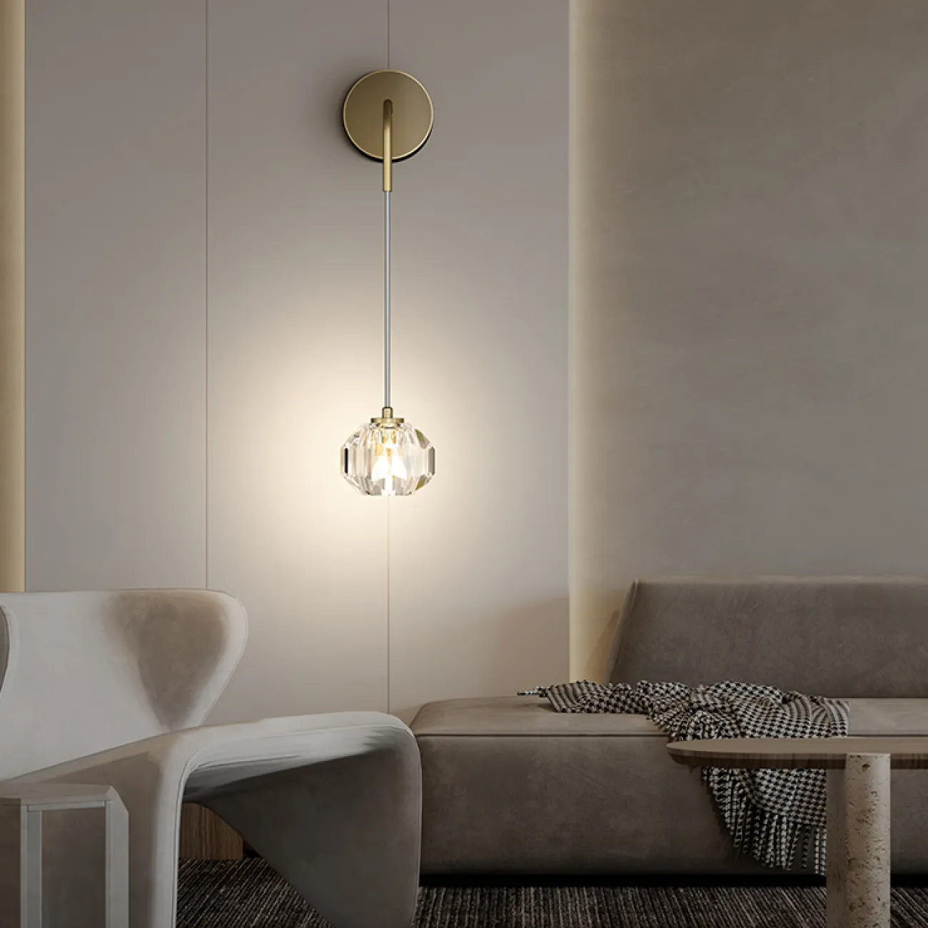 Настенный светильник BIANCA WALL Black от ImperiumLoft