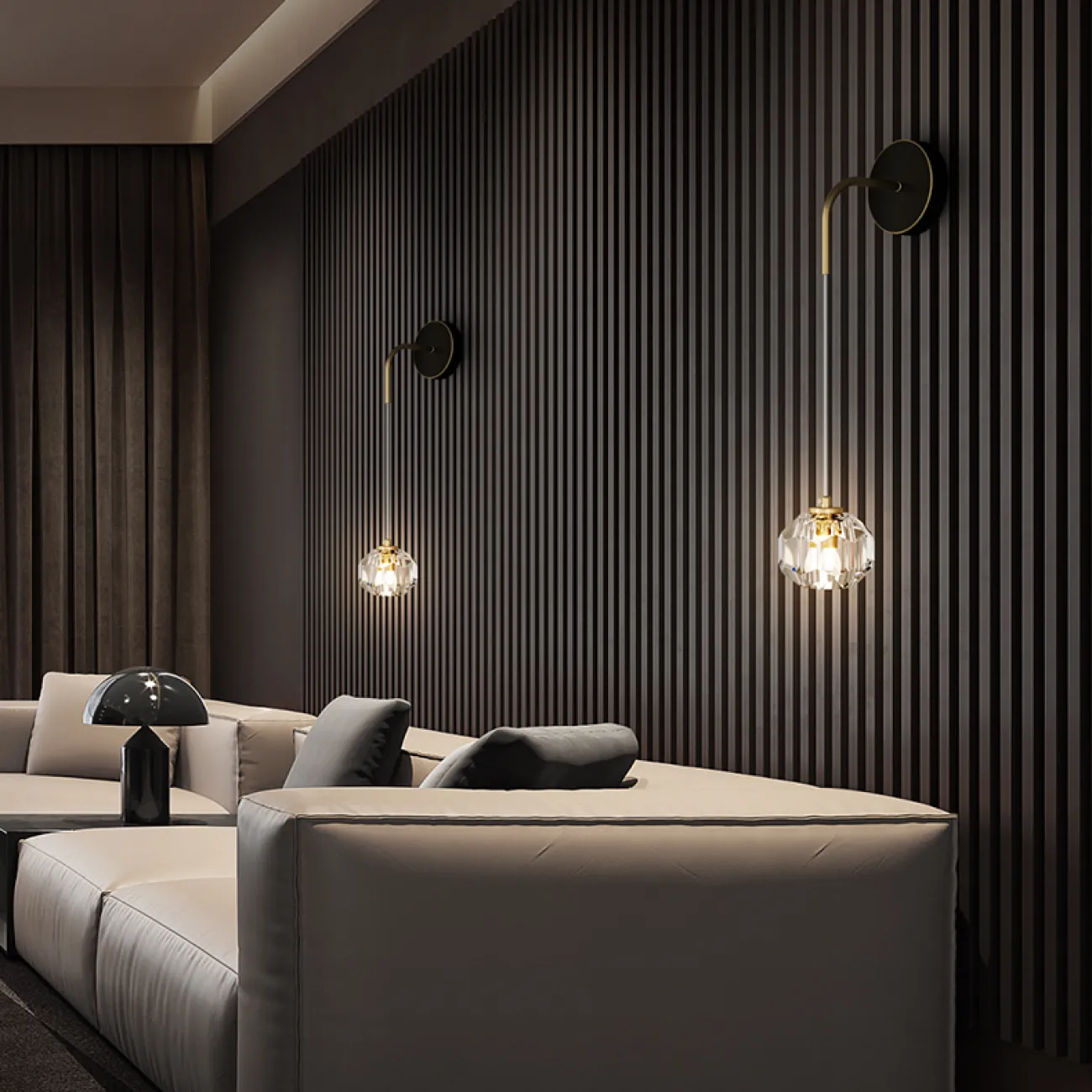 Настенный светильник BIANCA WALL Black от ImperiumLoft