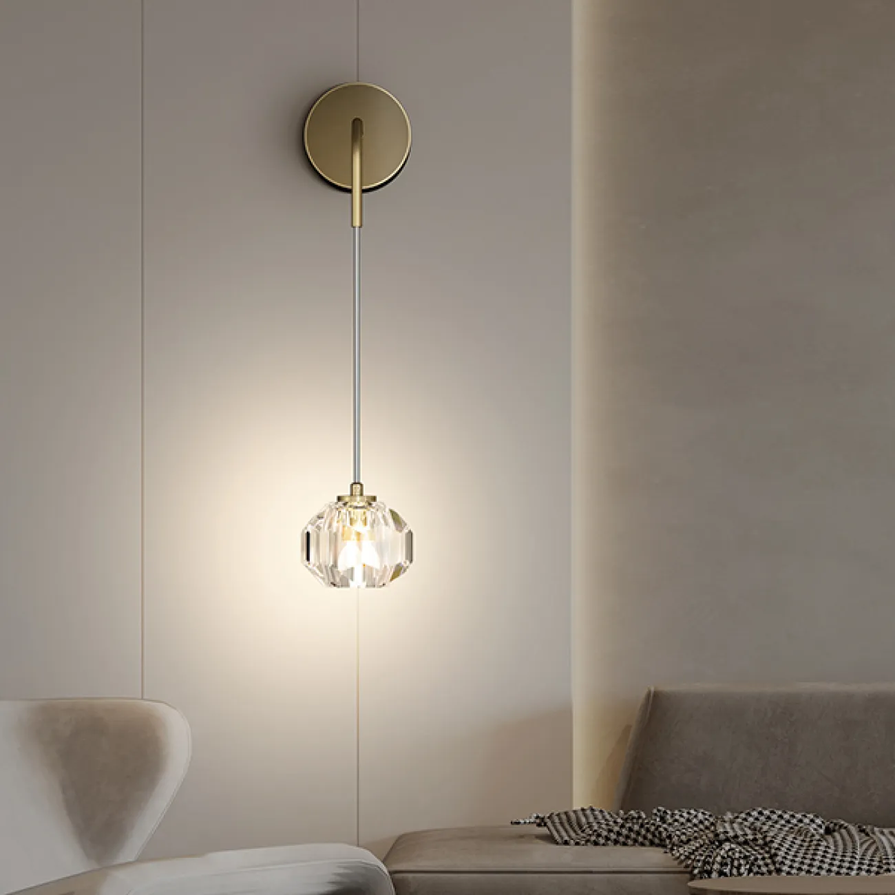 Настенный светильник BIANCA WALL Black от ImperiumLoft