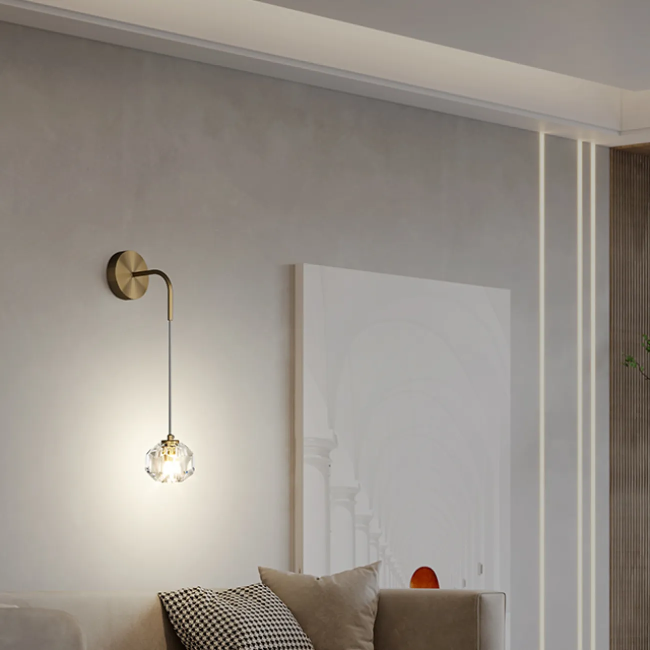 Настенный светильник BIANCA WALL Black от ImperiumLoft