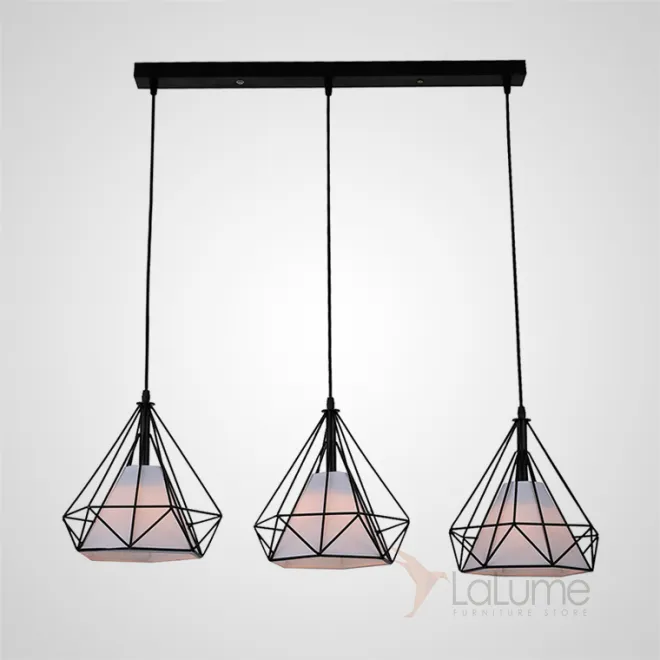 Подвесной светильник The Diamond Chandelier Kevin Reilly 3 Белый от ImperiumLoft