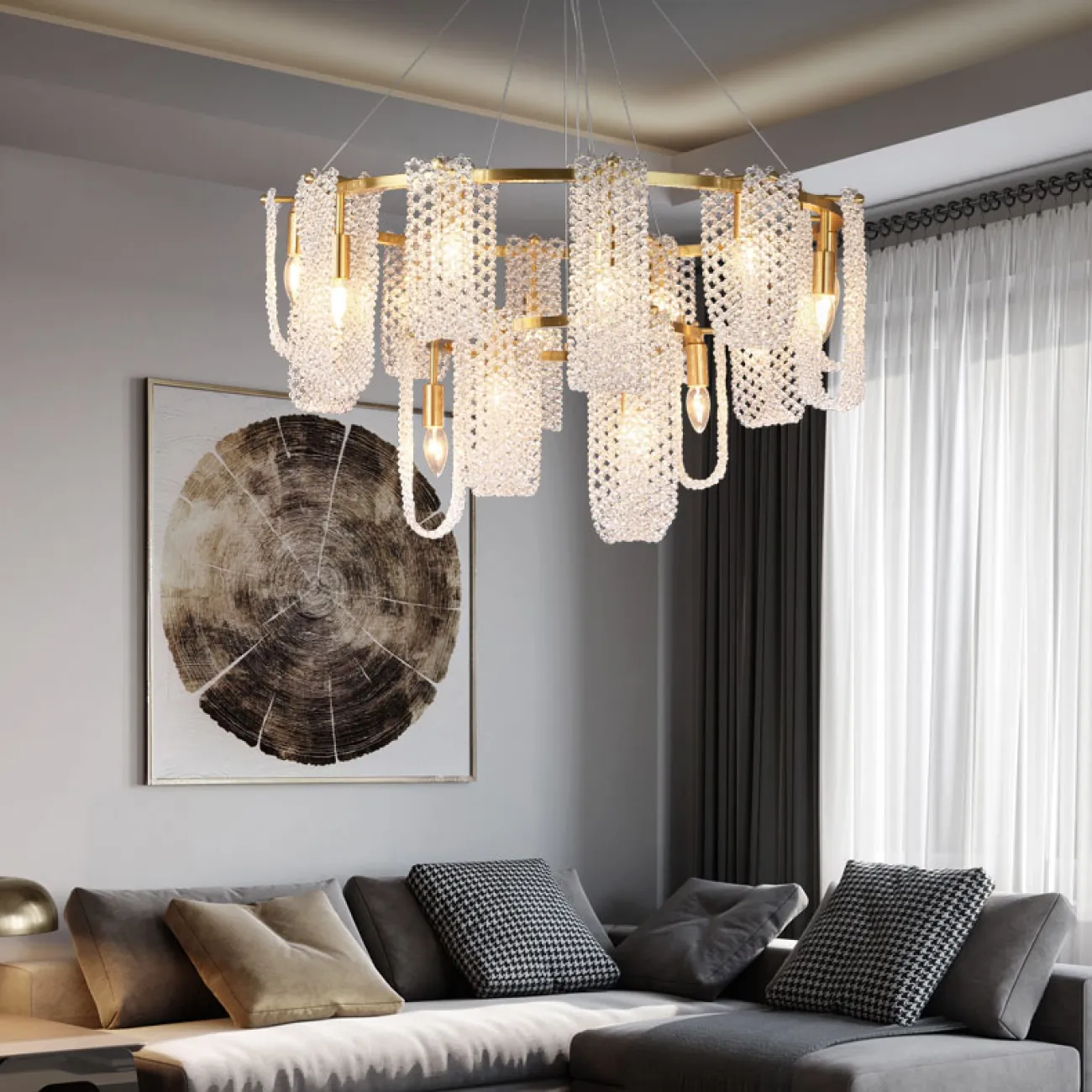 Подвесная люстра PALMIRA CH L18 от ImperiumLoft